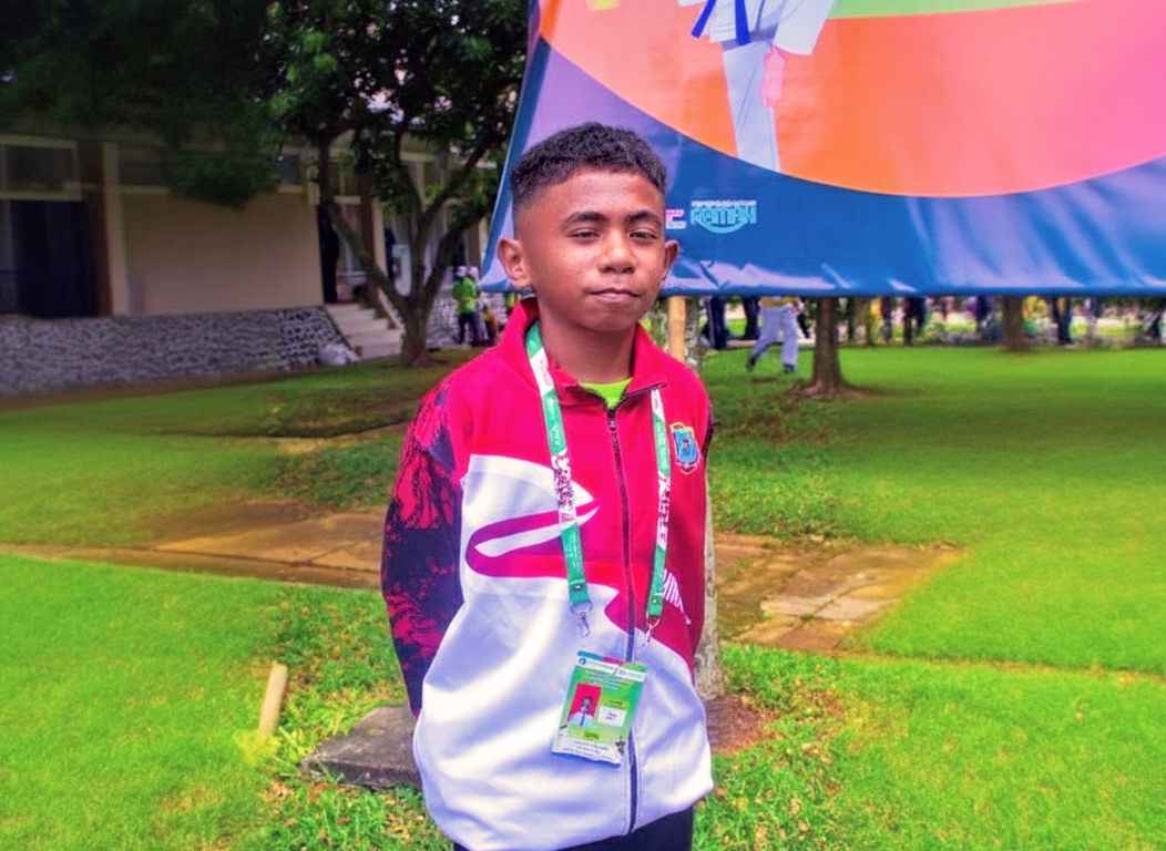 Hafiz Zackir Puja Payapo dari MTs Negeri Kota Sorong Wakili Papua Barat Daya di O2SN Nasional Cabang Karate