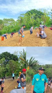 Mahasiswa KKN FH Unsultra Gelar Penanaman Bawang Bersama Masyarakat dan Pemerintah Desa Bumi Indah Kecamatan Lalonnggasumeeto Kabupaten Konawe