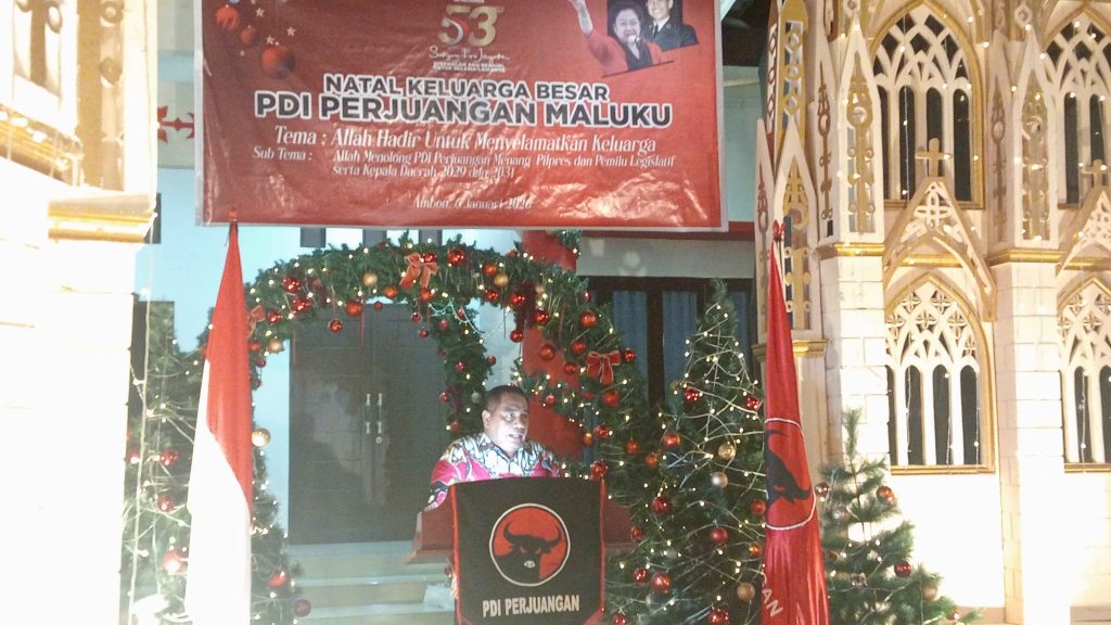 Natal Keluarga Besar PDI Perjuangan Maluku, Dalam Spirit Iman Mengalir Keberpihakan Bagi Kaum Marhaen