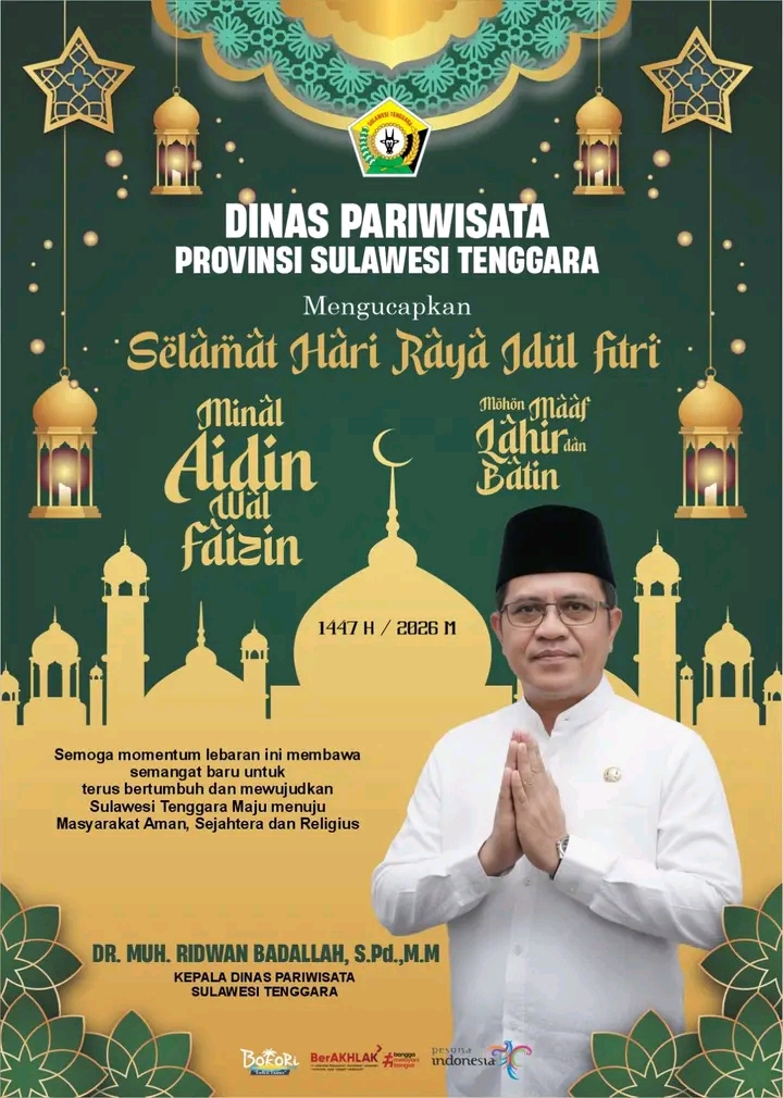 Dinas Pariwisata Sultra Jadikan Idul Fitri sebagai Momentum Penggerak Pariwisata Daerah