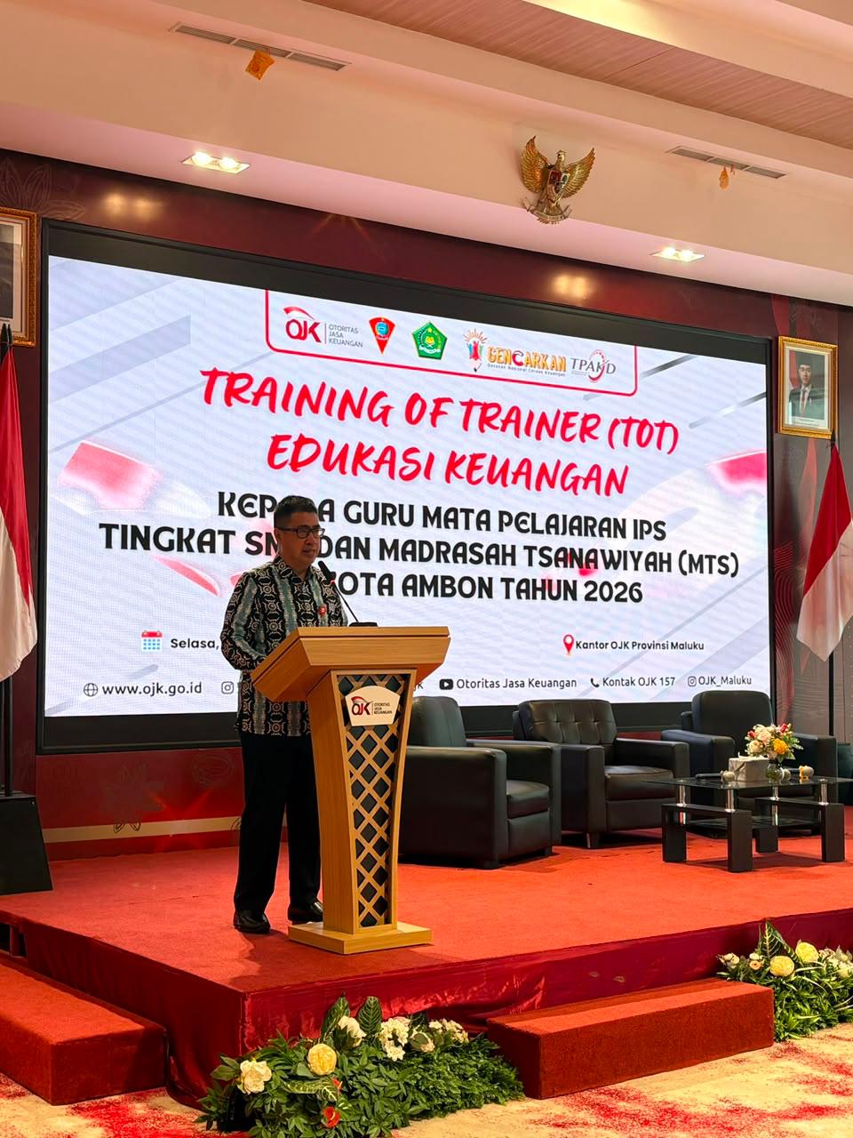 OJK Maluku Latih Guru Jadi Duta Literasi Keuangan, Perkuat Edukasi Finansial di Sekolah