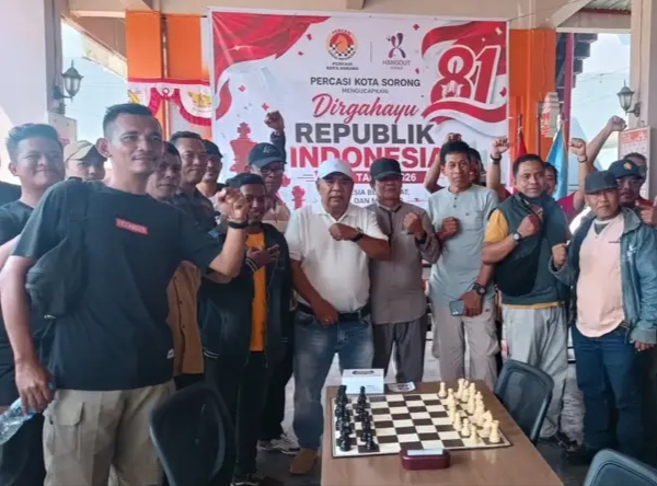 Meriahkan HUT RI Ke-81, PERCASI Kota Sorong Gelar Kejuaraan Catur